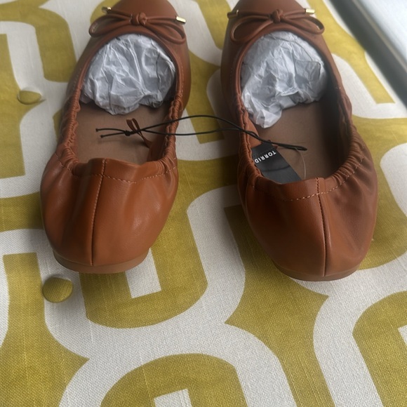 Torrid Ballerina Flats Cognac Color Size 10 Final Sale - Picture 8 of 8